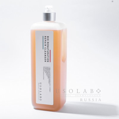 USOLAB Bio Renaturation Repair Cleanser, Обновляющий гель для умывания на основе ПДРН и пептидов,1 л