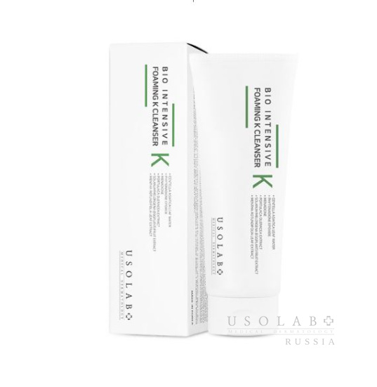 USOLAB Bio Intensive Foaming K Cleanser, Гель для умывания с витамином К, 120 мл