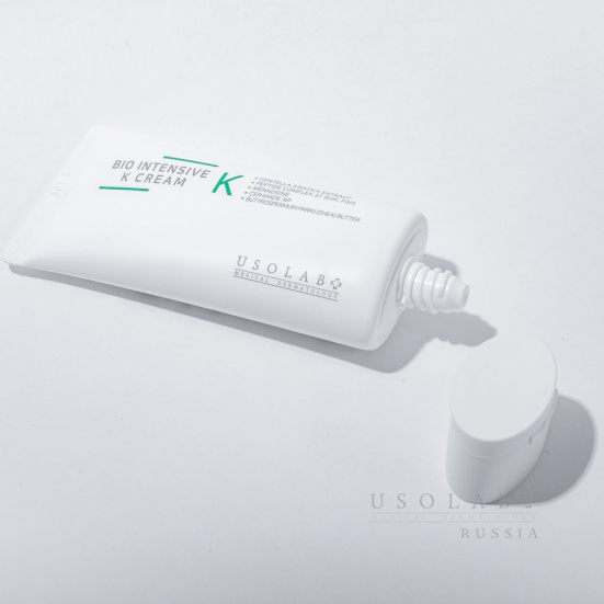 USOLAB Bio Intensive K Cream, Крем для лица успокаивающий с витамином К, 200 мл