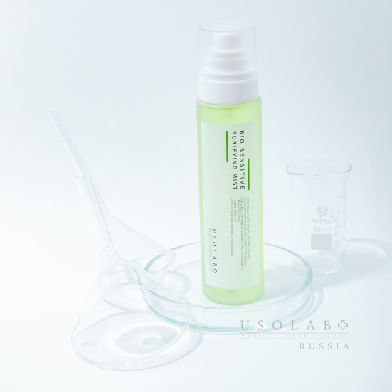 USOLAB Bio Sensitive Purifying Toner Mist, Успокаивающий антибактериальный тонер-мист, 150 мл
