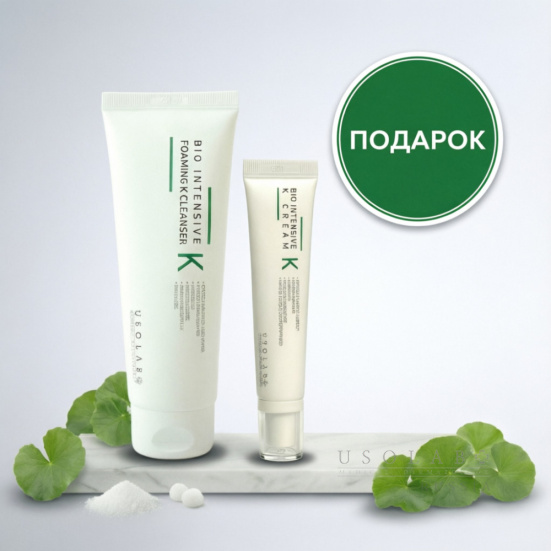 USOLAB Bio Intensive Foaming K Cleanser, Гель для умывания с витамином К-АКЦИЯ, 120 мл