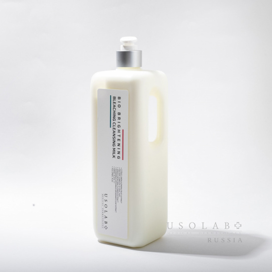 USOLAB BioBrightening Bleaching Cleanser MilkОчищающее молочко на основе идебенона и полипептидов,1л