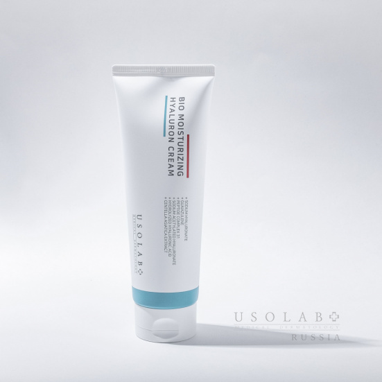 USOLAB Bio Moisturizing Hyaluron Cream, Крем для лица увлажняющий пептидный,100 мл