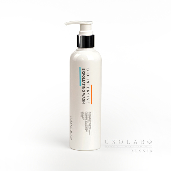 USOLAB Bio Intensive Exfoliating Wash,Очищающий гель на основе АНА15% и транексамовой кислоты,250мл
