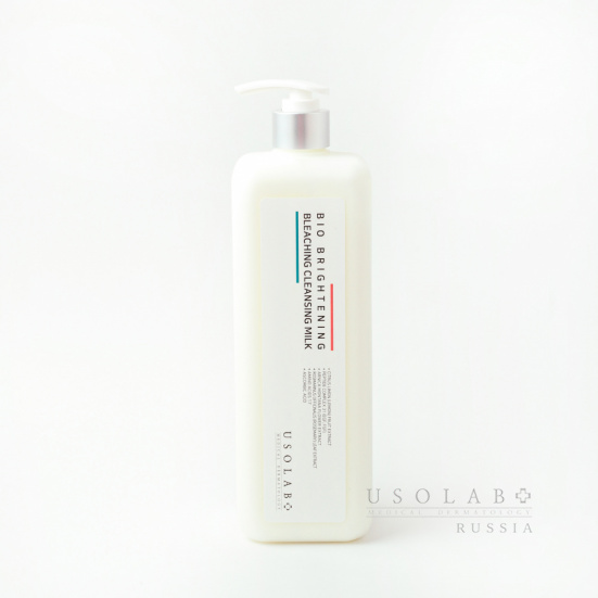 USOLAB BioBrightening Bleaching Cleanser MilkОчищающее молочко на основе идебенона и полипептидов,1л