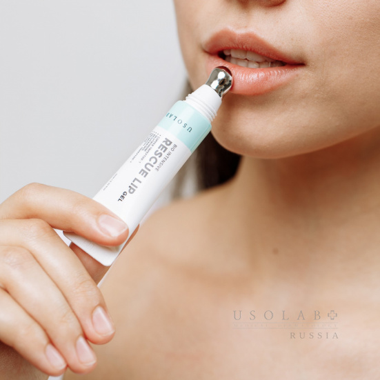 USOLAB Bio Intensive Rescue Lip Gel, Гель для губ восстанавливающий пептидный, 10 мл