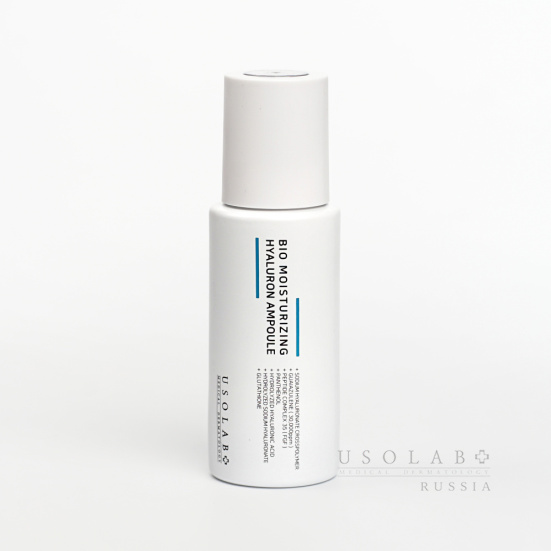 USOLAB Bio Moisturizing hyaluron Ampoule, Интенсивная увлажняющая ампульная сыворотка, 50 мл