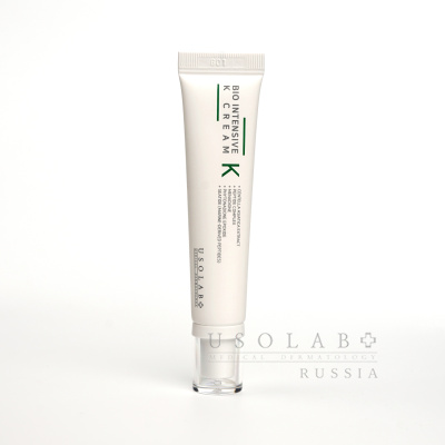 USOLAB Bio Intensive K Cream, Крем для лица успокаивающий с витамином К, 15 мл