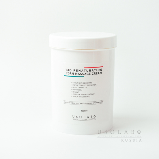 USOLAB Bio Renaturation Pdrn Massage Cream, Обновляющий массажный крем, 1 л